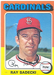 1975 Topps Baseball Cards      349     Ray Sadecki